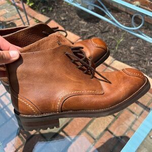 Joan and David Lace Up Leather Boots NIB